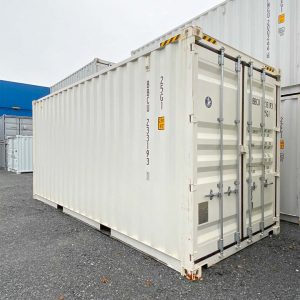 Conteneur maritime HC de 20 pieds (1er voyage) Blanc
