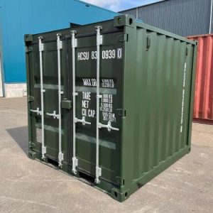 Contenedor de almacenamiento de 8 pies, NUEVO - Verde