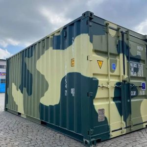 Conteneur maritime de 20 pieds – Camouflage neuf