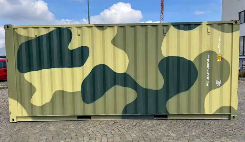 Conteneur maritime de 20 pieds – Camouflage neuf - Imagen 2