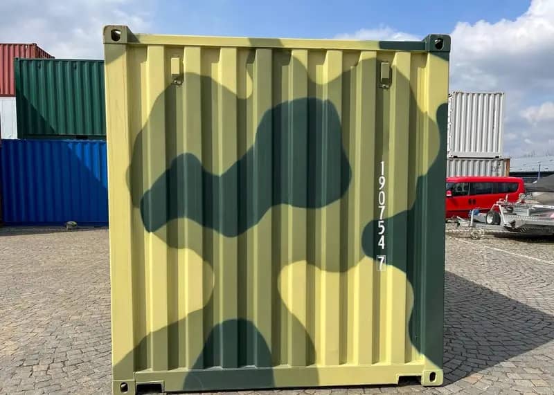 Conteneur maritime de 20 pieds – Camouflage neuf - Imagen 3