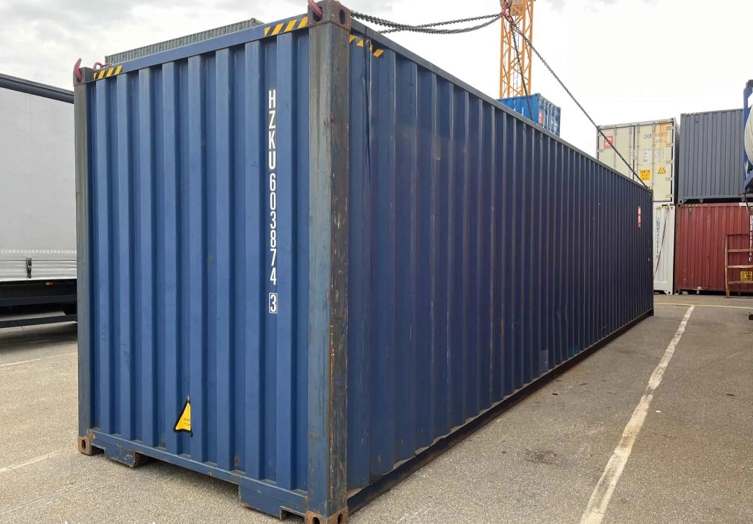 Conteneur 12 m 40’HC avec paroi latérale coupée, HZKU 603 874-3 - Imagen 3