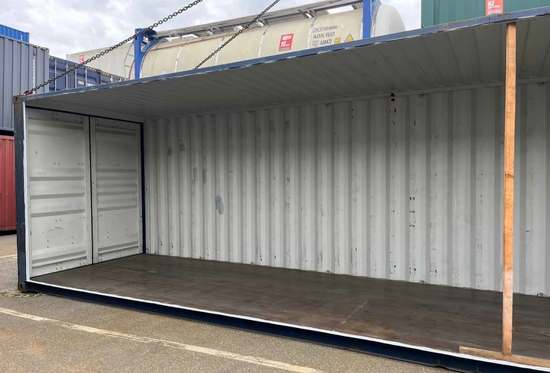 Conteneur 12 m 40’HC avec paroi latérale coupée, HZKU 603 874-3 - Imagen 6