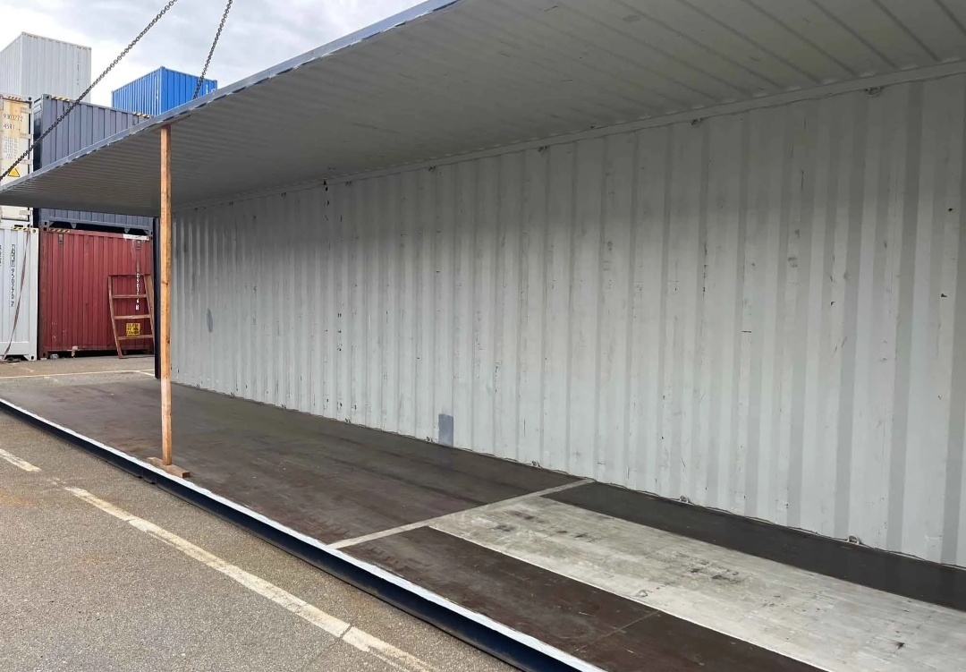 Conteneur 12 m 40’HC avec paroi latérale coupée, HZKU 603 874-3 - Imagen 9