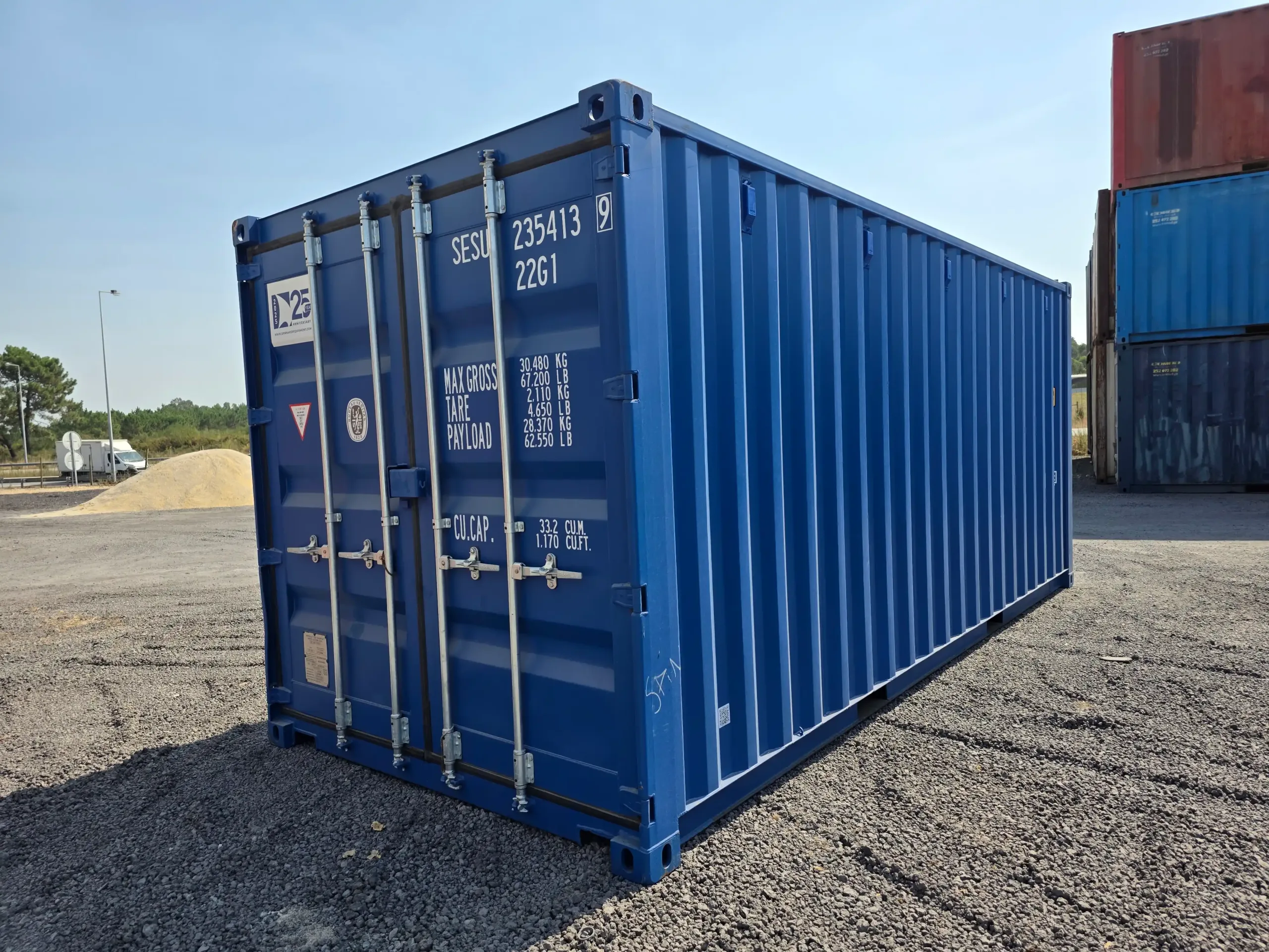 Conteneur maritime double coque bleu de 20 pieds (6 m) – Neuf/1 voyage 235413-9