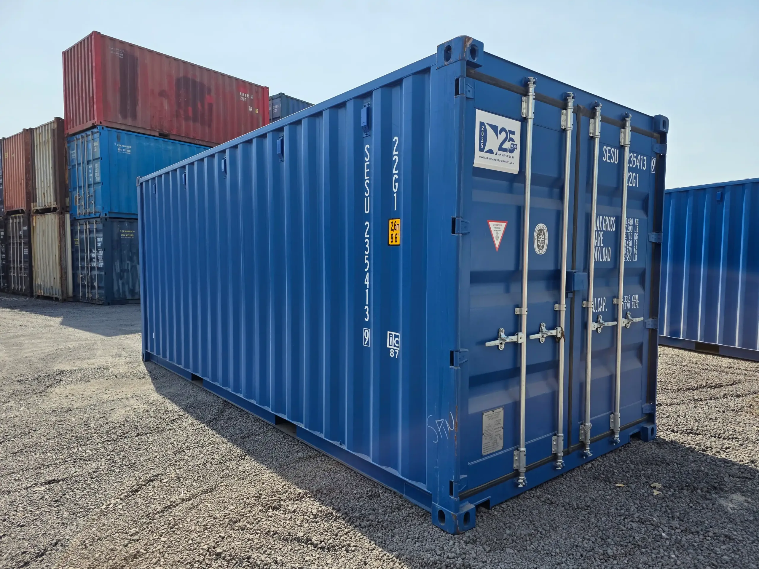 Conteneur maritime double coque bleu de 20 pieds (6 m) – Neuf/1 voyage 235413-9 - Imagen 2