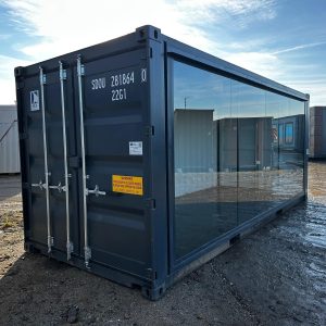 Conteneur maritime présentoir 20' DV à double porte unidirectionnelle