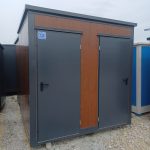 CONTENEUR SANITAIRE DOUBLE 2 CABINES - WC et DOUCHE 246x197x245
